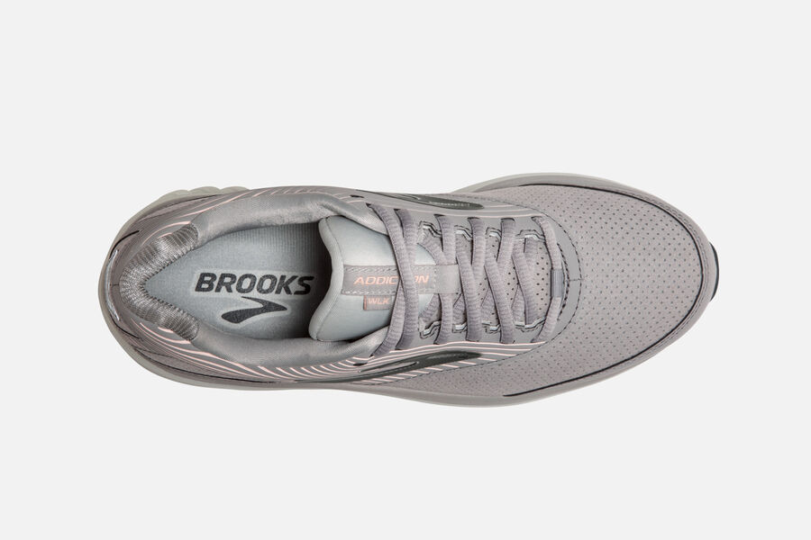 Addiction Walker Suede Brooks Running Shoes NZ Womens - Grey - JCPBZO-946